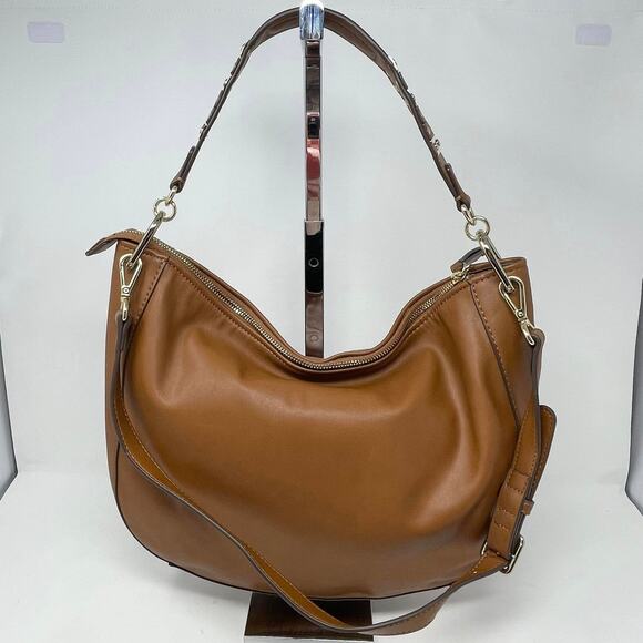 Nine West Sypress Tobacco‎ Brown Vegan Leather Medium Hobo Bag - Picture 2 of 8
